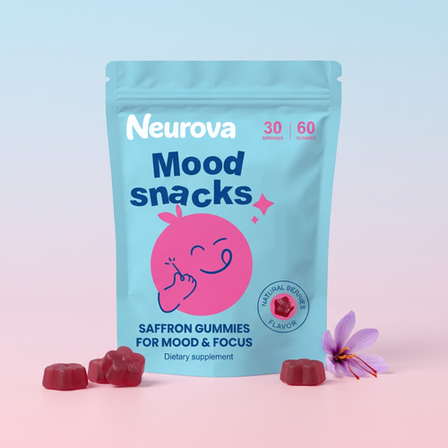 Natural - Saffron Gummies Mood + Focus Support for Kids