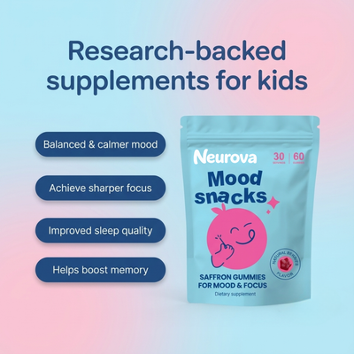 Natural - Saffron Gummies Mood + Focus Support for Kids